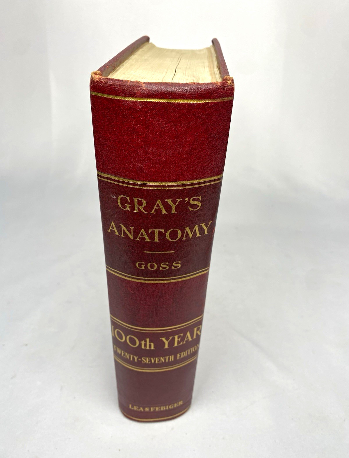 Gray\'s Anatomy (Goss) 27th Ed 100th Year Illustrated Hardcover 1960 Gray\'s Anatomy (Goss) 27th Ed 100th Year Illustrated Hardcover 1960