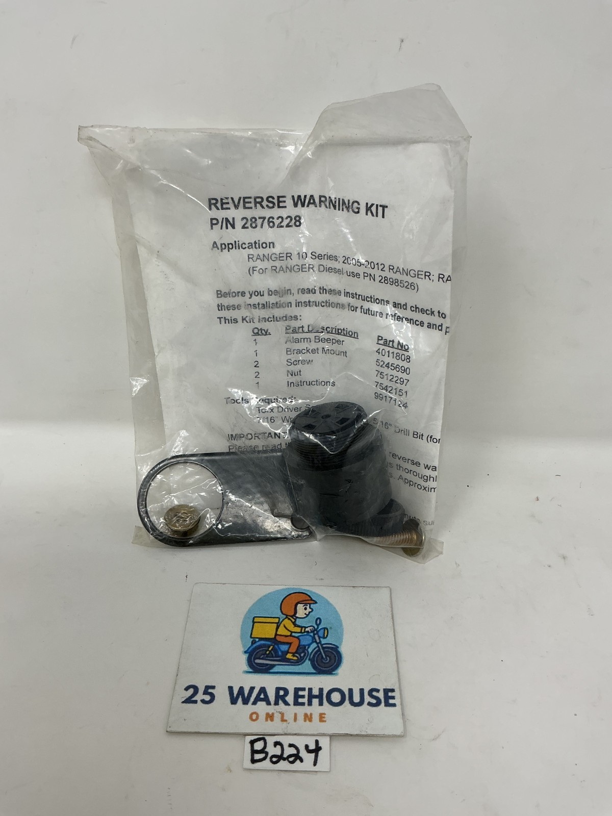 Polaris 2005-2024 ATV UTV Reverse Warning Kit P/N: 2876228 (NOS) Polaris 2005-2024 ATV UTV Reverse Warning Kit P/N: 2876228 (NOS)