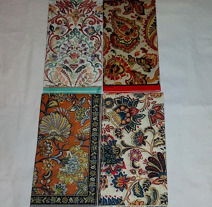 4 STUNNING ANTIQUE LOOK PERSION PRINTS ~ TOWELETTE PAPER NAPKINS Decoupage Craft 4 STUNNING ANTIQUE LOOK PERSION PRINTS ~ TOWELETTE PAPER NAPKINS Decoupage Craft