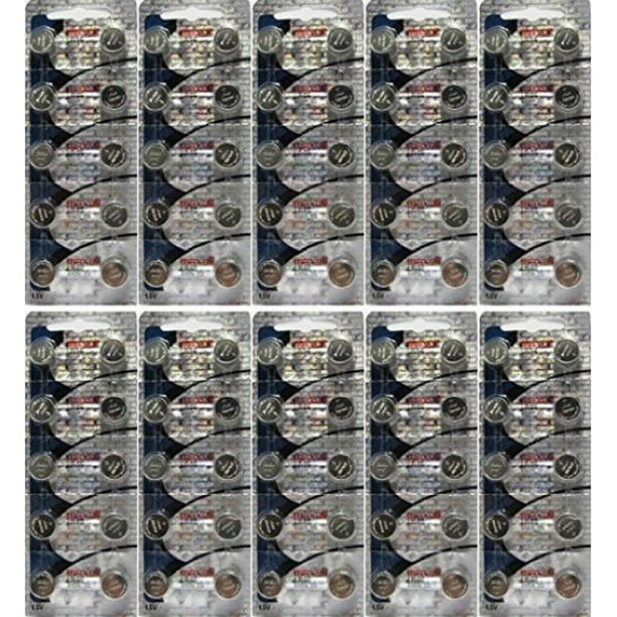 200  Maxell LR44 AG13 357 Button Cell Battery NEW HOLOGRAM PACKAGE **