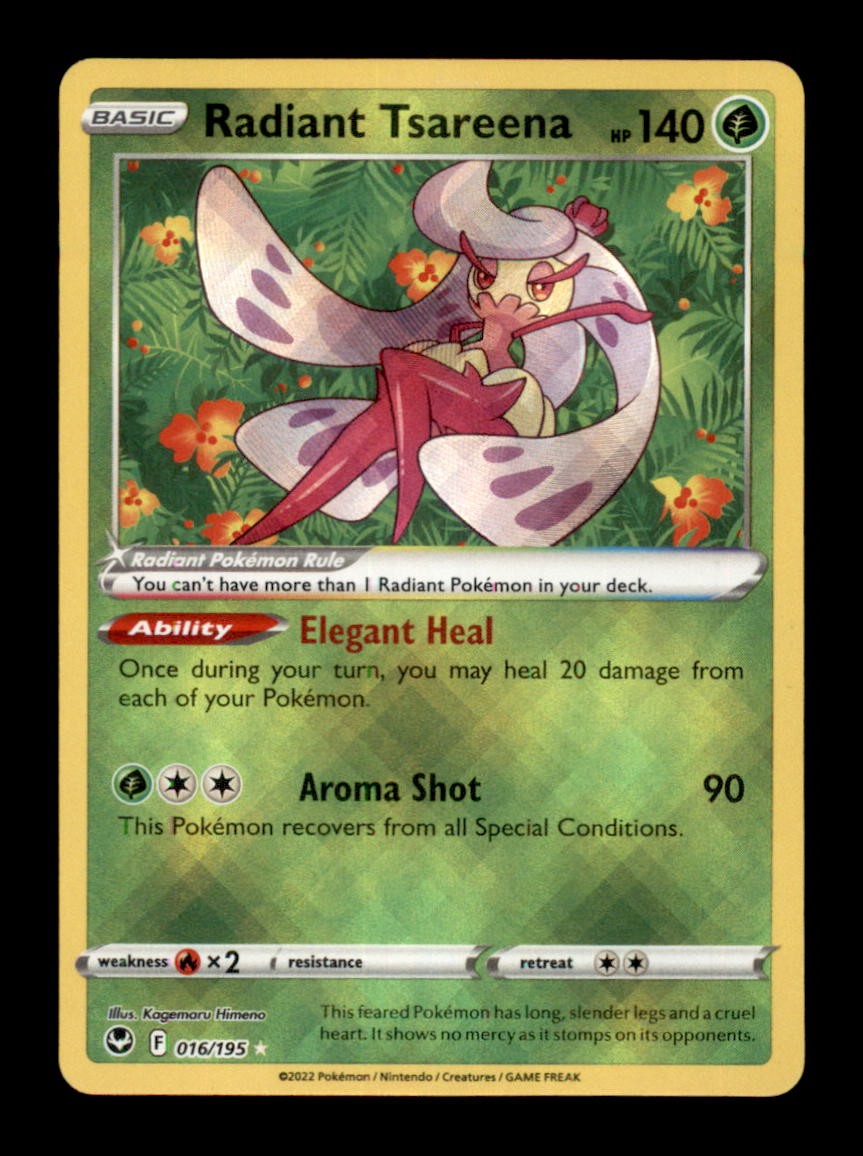 RADIANT TSAREENA 016/195 - HOLO RADIANT RARE - SILVER TEMPEST - NM/M RADIANT TSAREENA 016/195 - HOLO RADIANT RARE - SILVER TEMPEST - NM/M