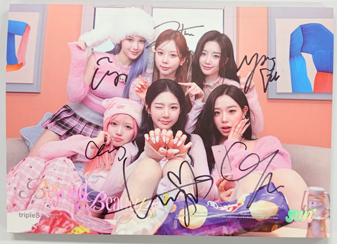 TRIPLES MSNZ - BEYOND BEAUTY ALBUM Hand Autographed(Signed) SUN VER