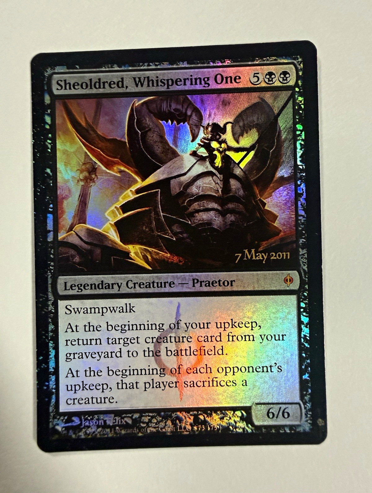 MTG Sheoldred, Whispering One Prerelease Cards 0073 Foil Promo Black EN MTG Sheoldred, Whispering One Prerelease Cards 0073 Foil Promo Black EN
