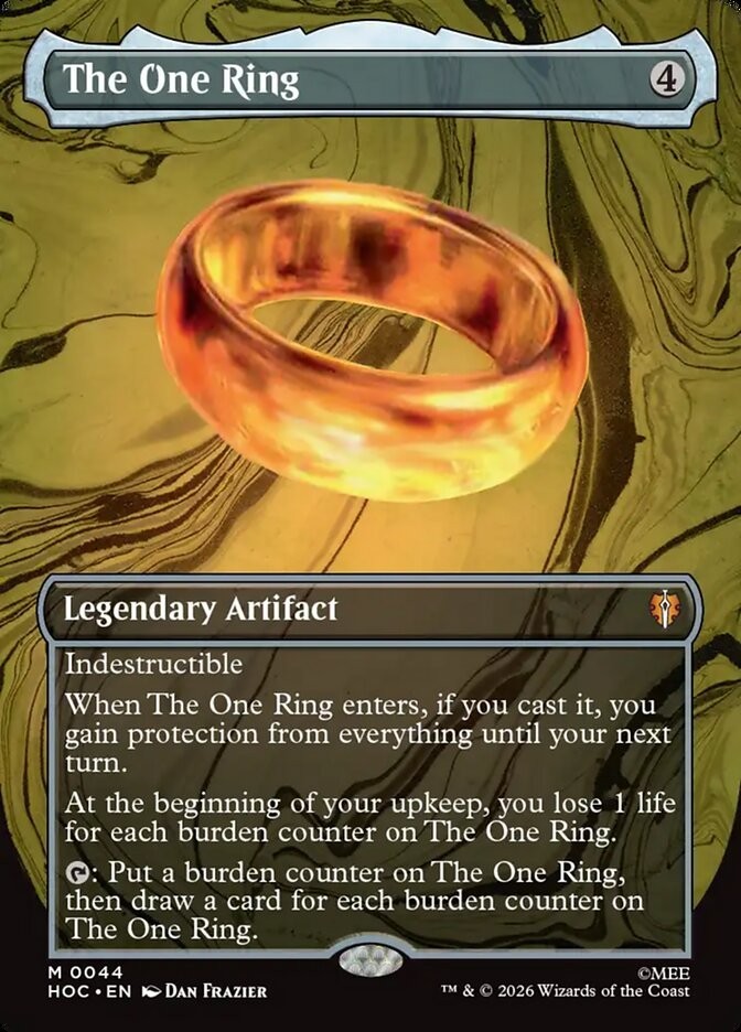 The One Ring (Borderless) The Hobbit: Eternal Foil Playtest Card The One Ring (Borderless) The Hobbit: Eternal Foil Playtest Card