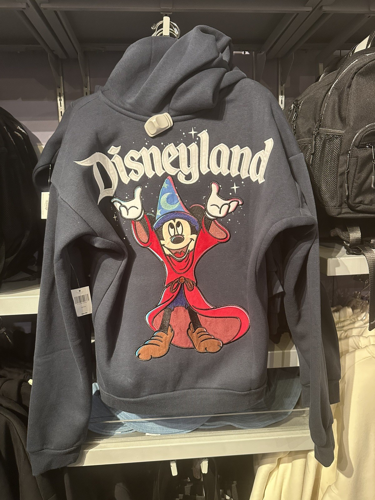 Disneyland Sorcerer Mickey Hoodie Navy | Fantasia Mickey Adult Multiple Sizes Disneyland Sorcerer Mickey Hoodie Navy | Fantasia Mickey Adult Multiple Sizes