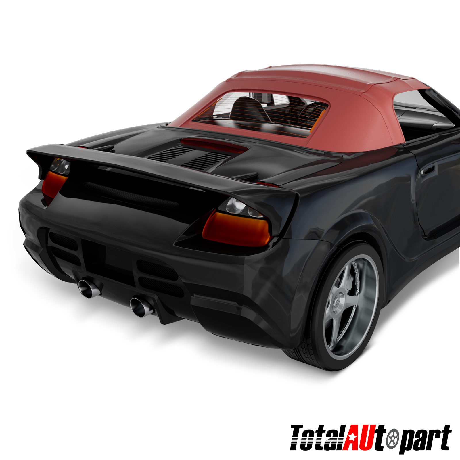 Bordeaux Convertible Soft Top w/ Glass Window for Toyota MR2 Spyder 2000-2006
