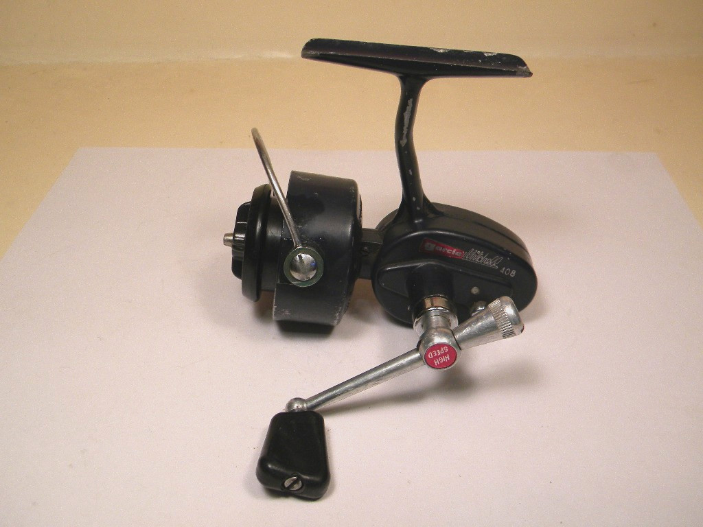 Vintage Garcia Mitchell 408 High Speed Ultra Light France spinning reel blue Vintage Garcia Mitchell 408 High Speed Ultra Light France spinning reel blue