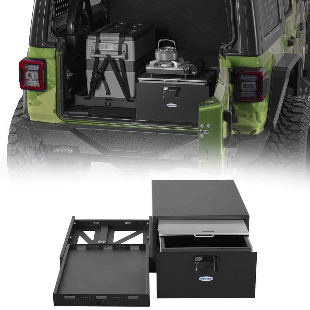 Cargo Drawer & Fridge Slide Mount for 15-26 Jeep Wrangler JK JL Ford Bronco 4-Dr Cargo Drawer & Fridge Slide Mount for 15-26 Jeep Wrangler JK JL Ford Bronco 4-Dr