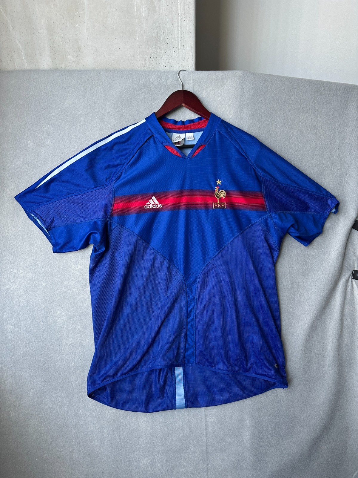 Vintage 2004-2006 France Home Football Shirt Adidas Size XL Euro 24 Jersey