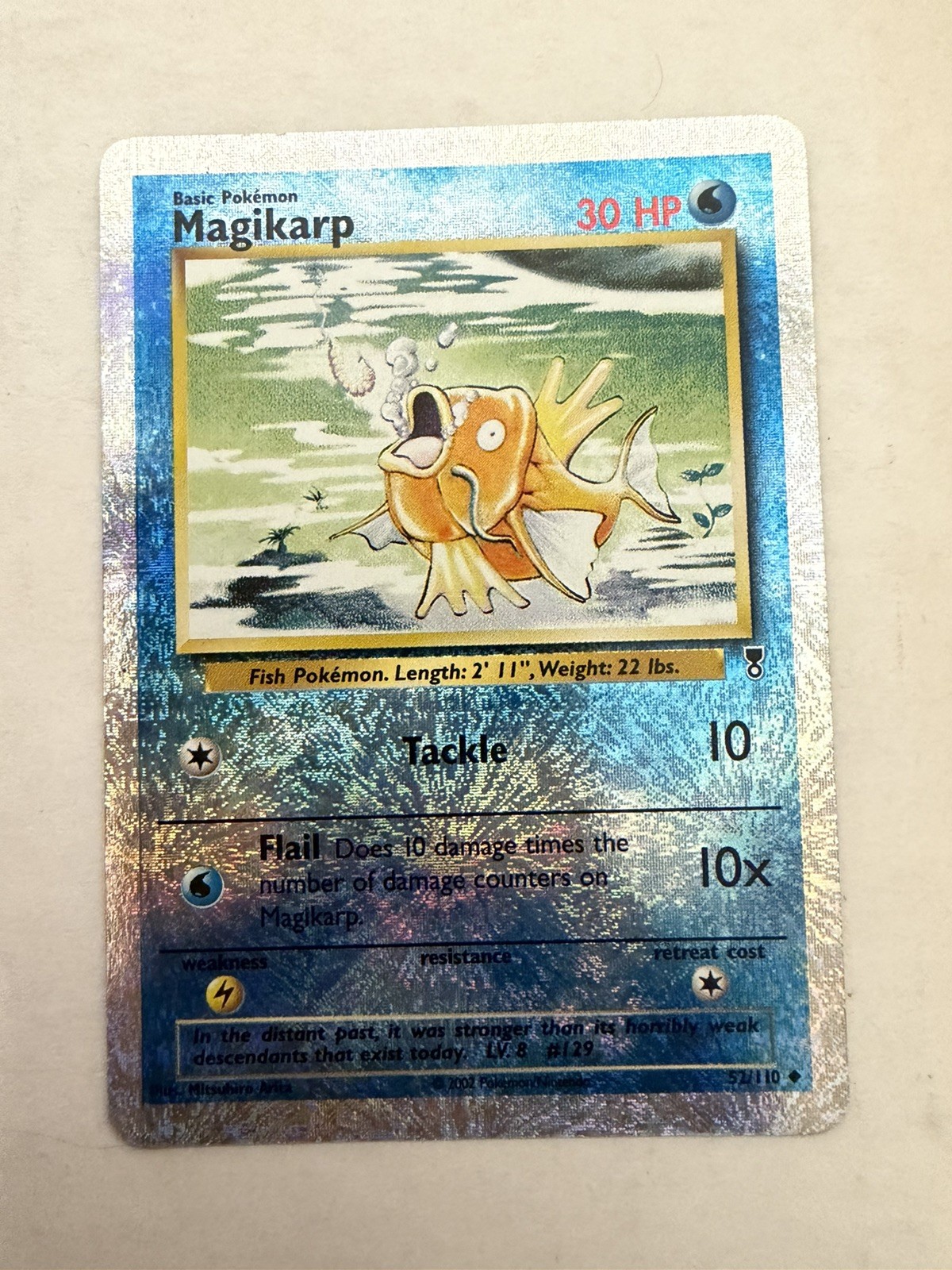 2002 Pokemon Legendary Collection Magikarp #52 Reverse Holo WOTC 2002 Pokemon Legendary Collection Magikarp #52 Reverse Holo WOTC
