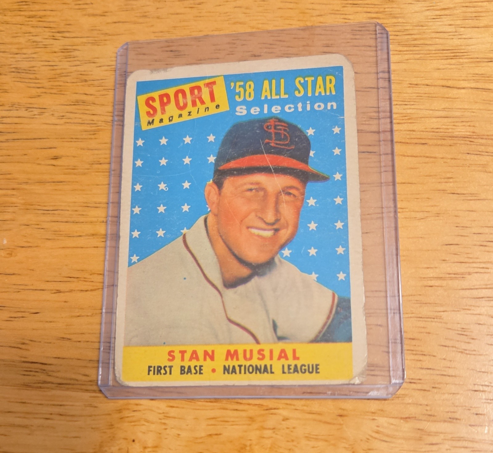 1958 Topps - Sport Magazine \'58 All Star Selection Stan Musial #476 1958 Topps - Sport Magazine \'58 All Star Selection Stan Musial #476