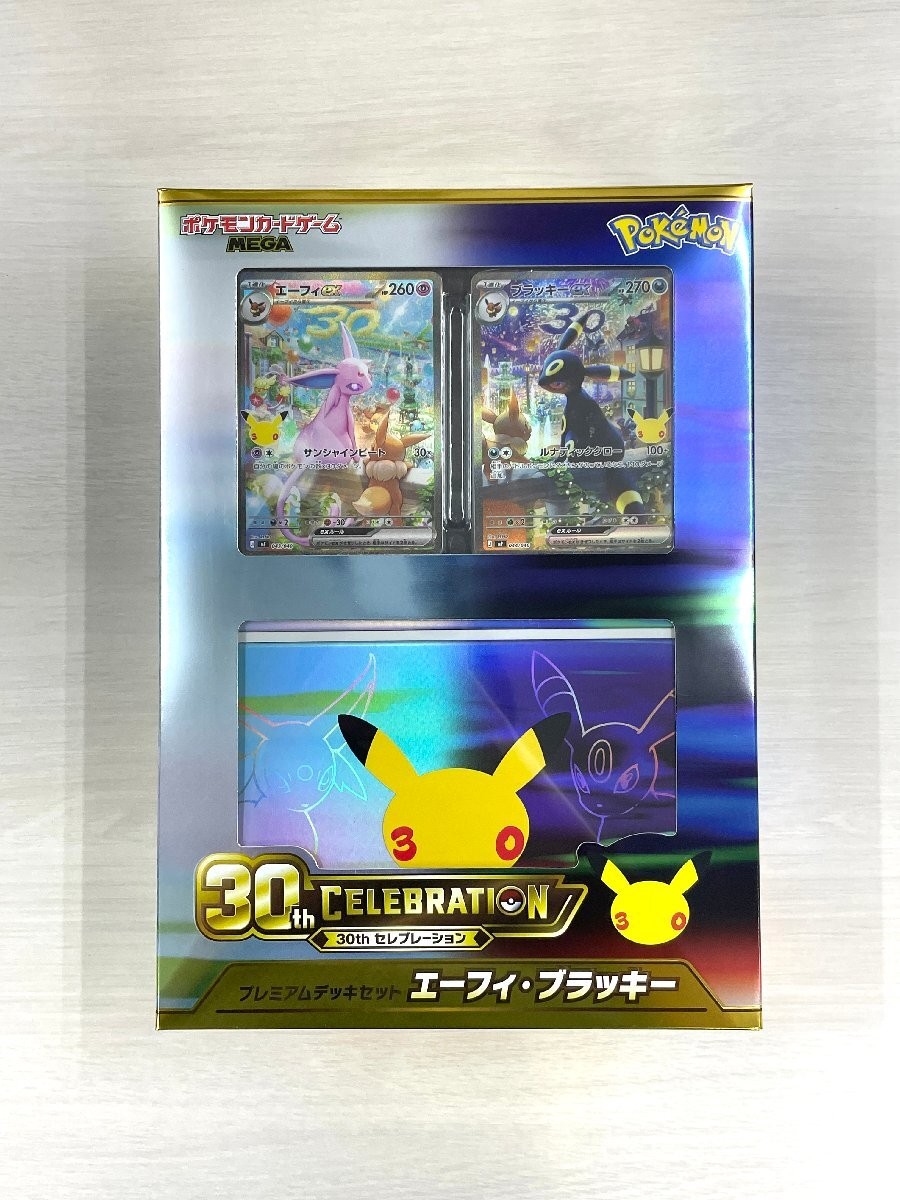 Pokemon Card Game MEGA 30th Celebration Premium Deck Set Espeon Umbreon Japanese