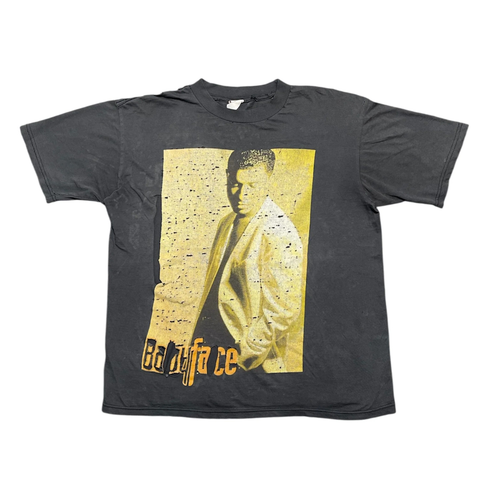 Vintage Saint Luis Babyface Short Sleeve Tee Shirt Black Multi