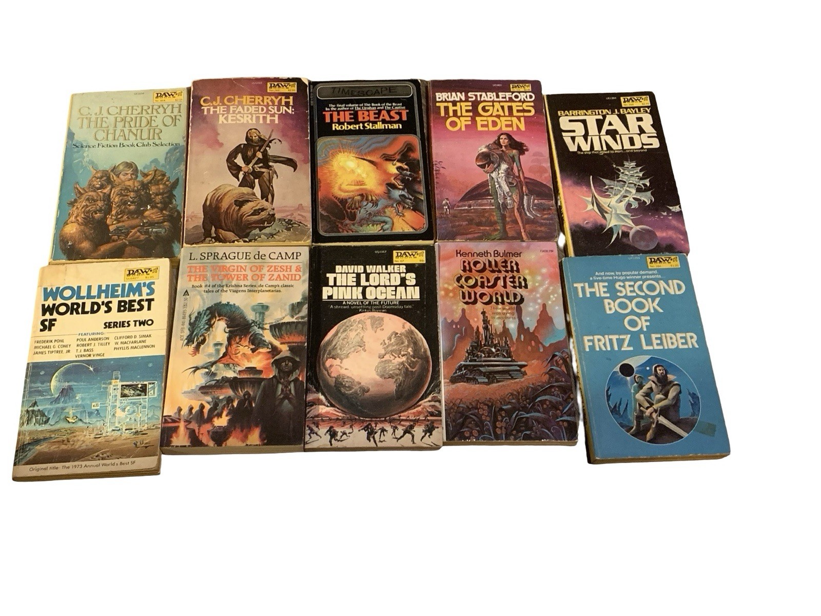 Vintage Sci-Fi Lot Of 10 Daw And Ace Science Fiction Paperback Novels Various Vintage Sci-Fi Lot Of 10 Daw And Ace Science Fiction Paperback Novels Various