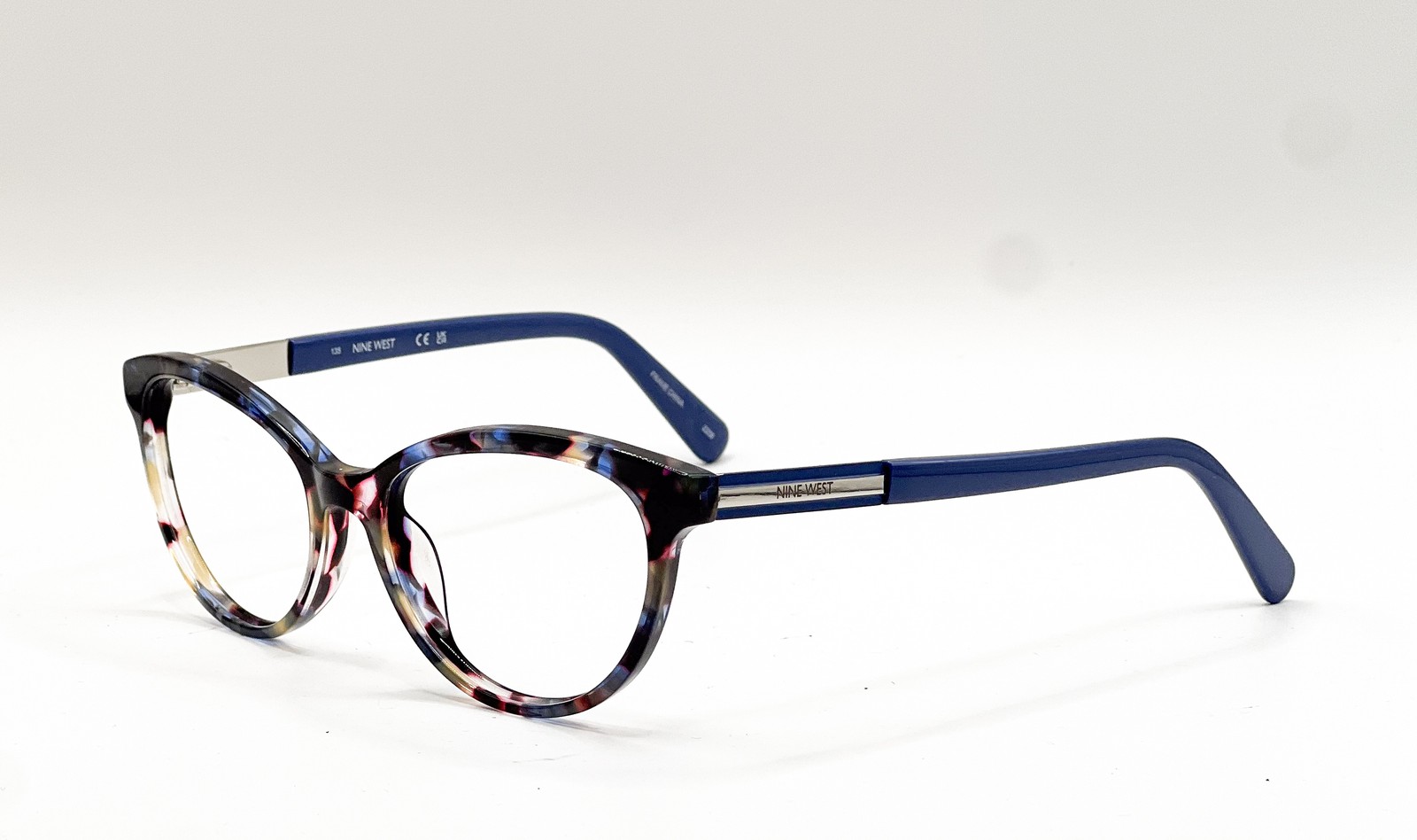 Nine West NW5185 428 Blue Pearlized Tortoise Authentic Eyeglass Frames 49-16