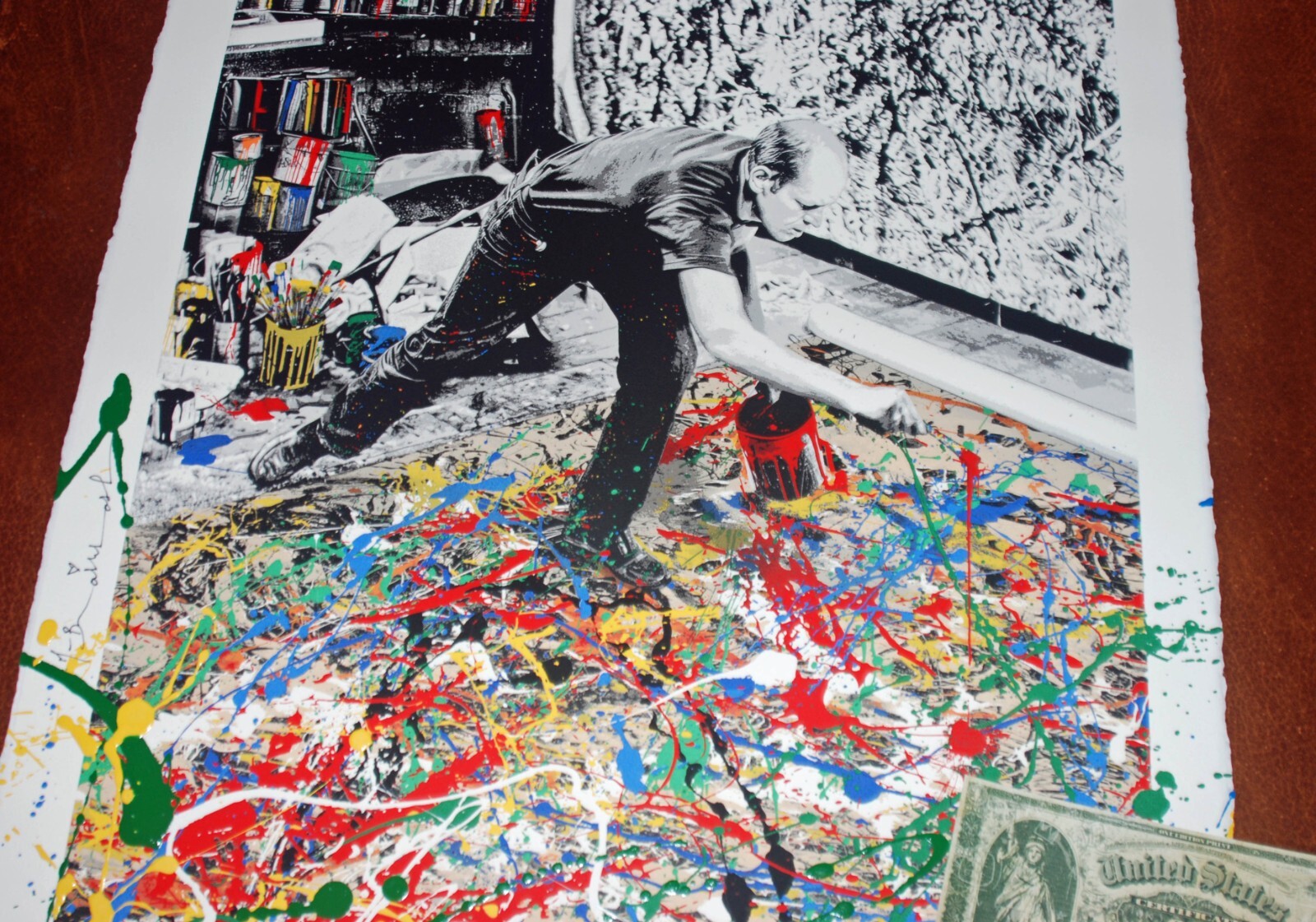 Mr. Brainwash FREEDOM ART Serigraph Hand Embellished Print S/# 75 wCOA MBW