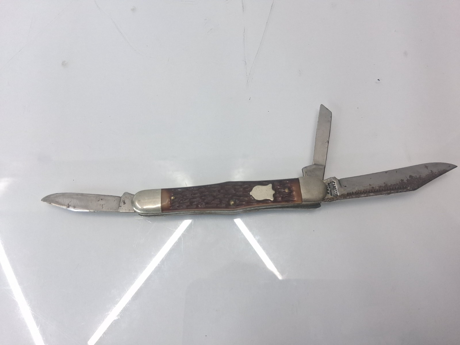 Vintage Camillus New York USA 3 Blade Folding knife