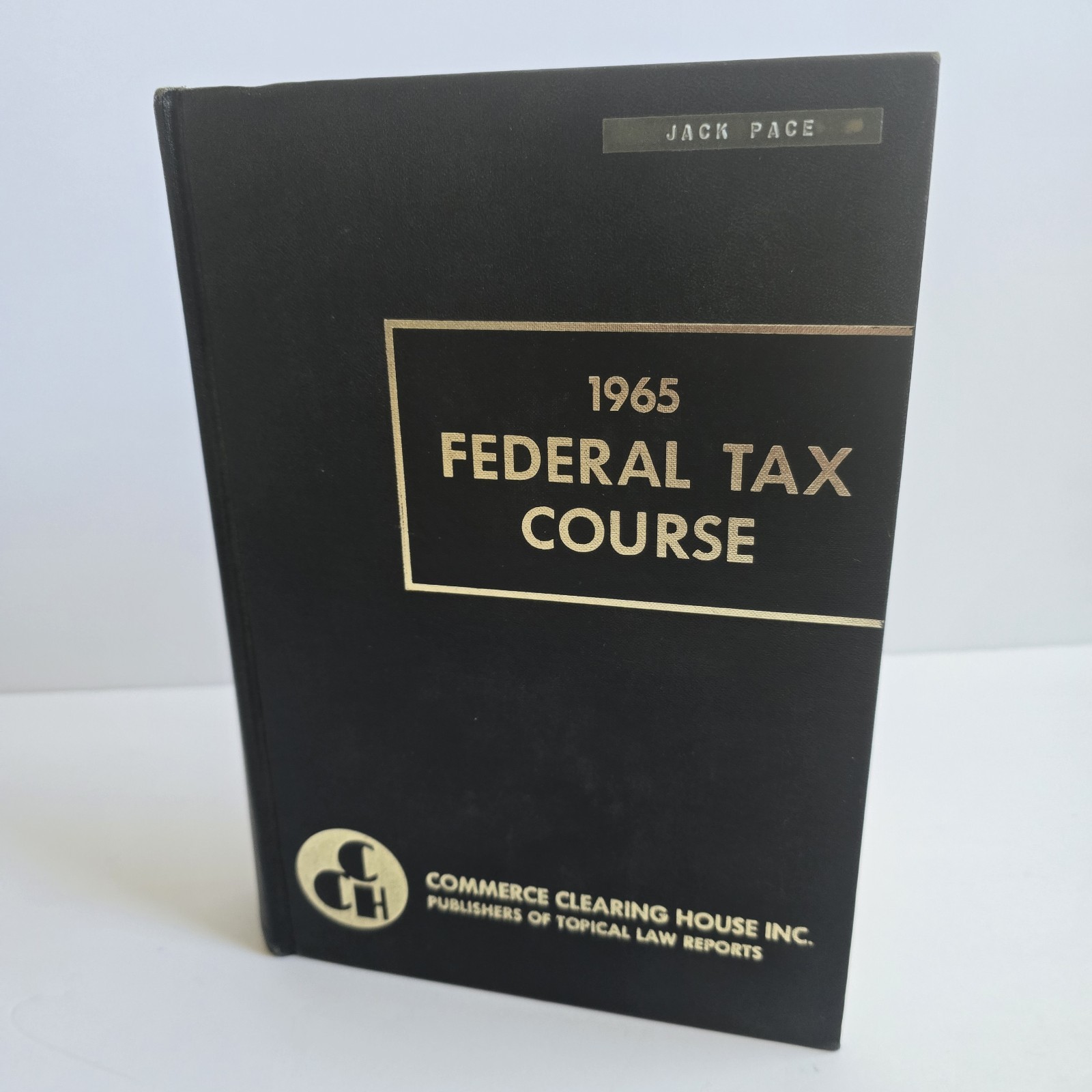 Rare Vintage 1965 Federal Tax Course Commerce Clearing House Book