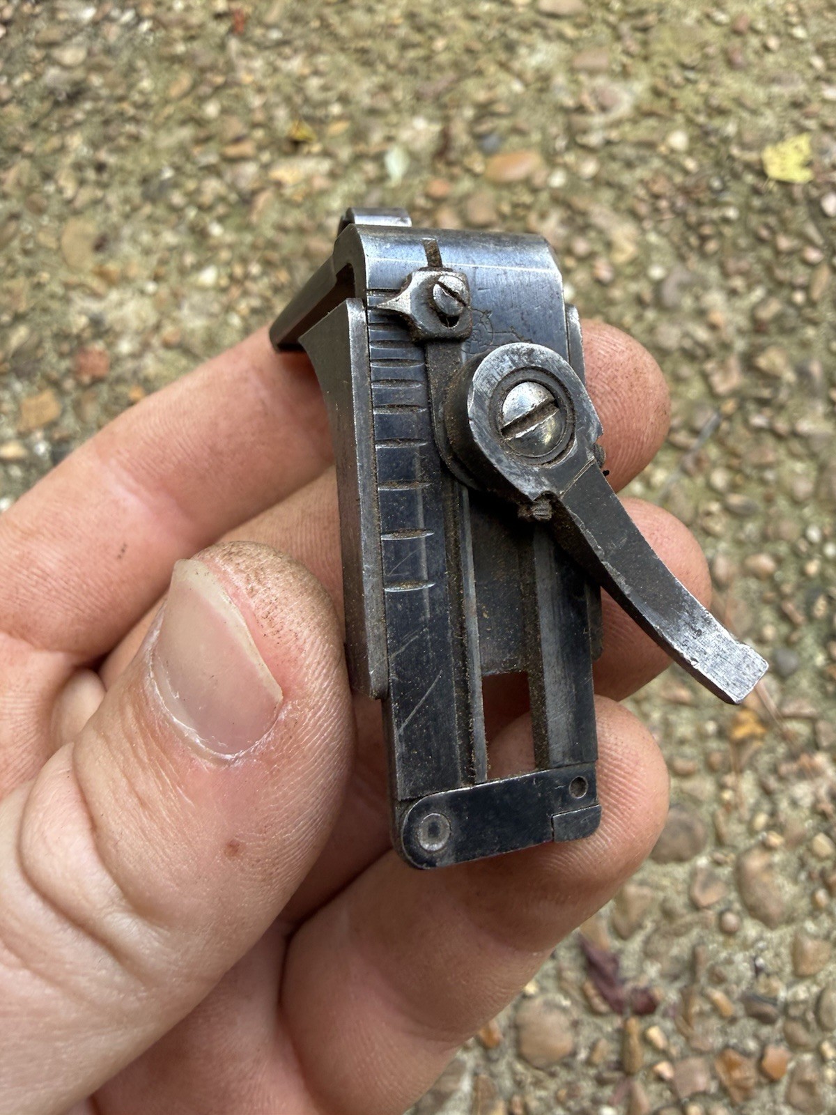 Vintage EARLY Lyman Rear Peep Sight