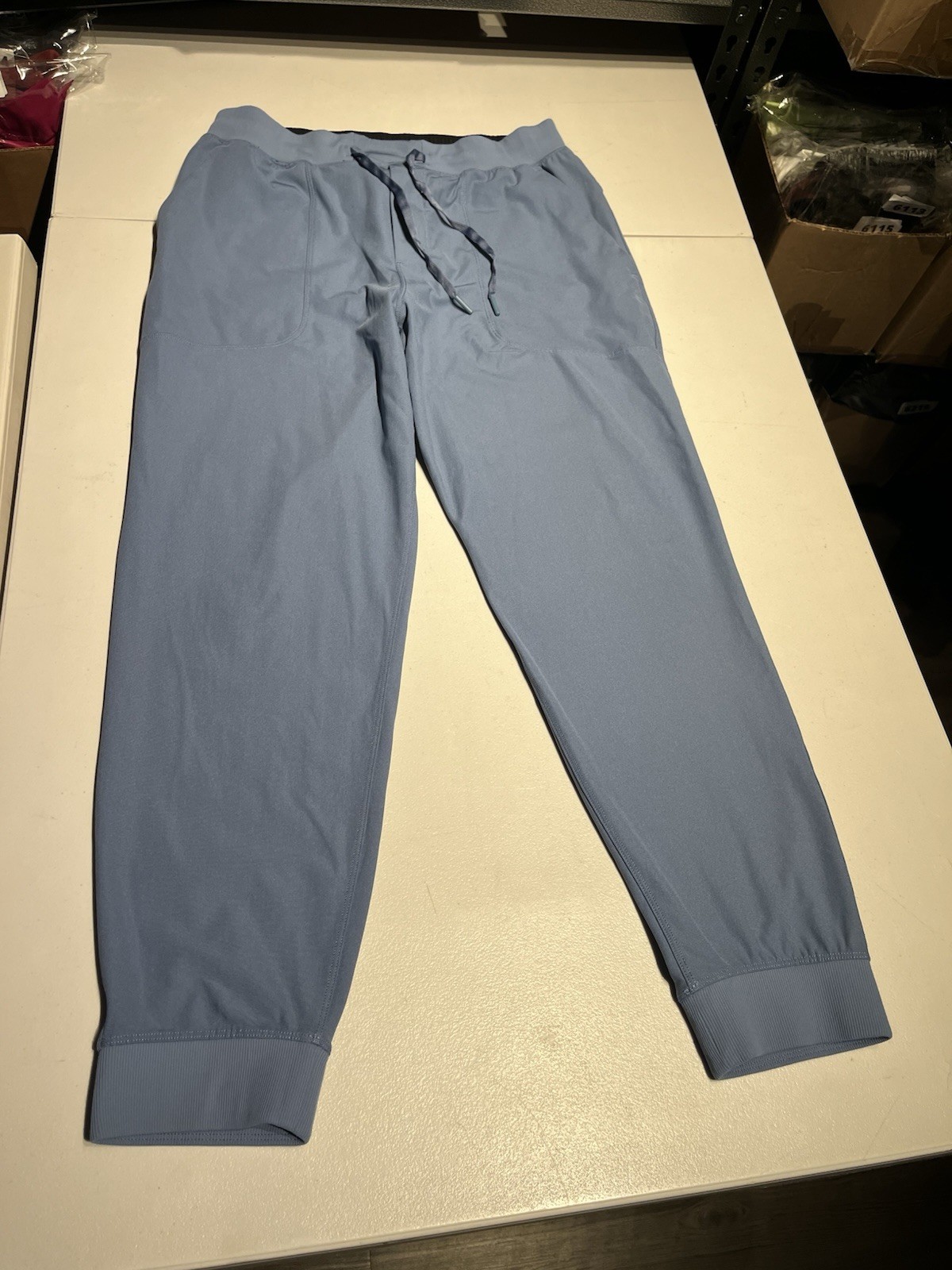 Lululemon Pants Men\'s Large Blue ABC Drawstring Jogger 28” Inseam Polyester Lululemon Pants Men\'s Large Blue ABC Drawstring Jogger 28” Inseam Polyester