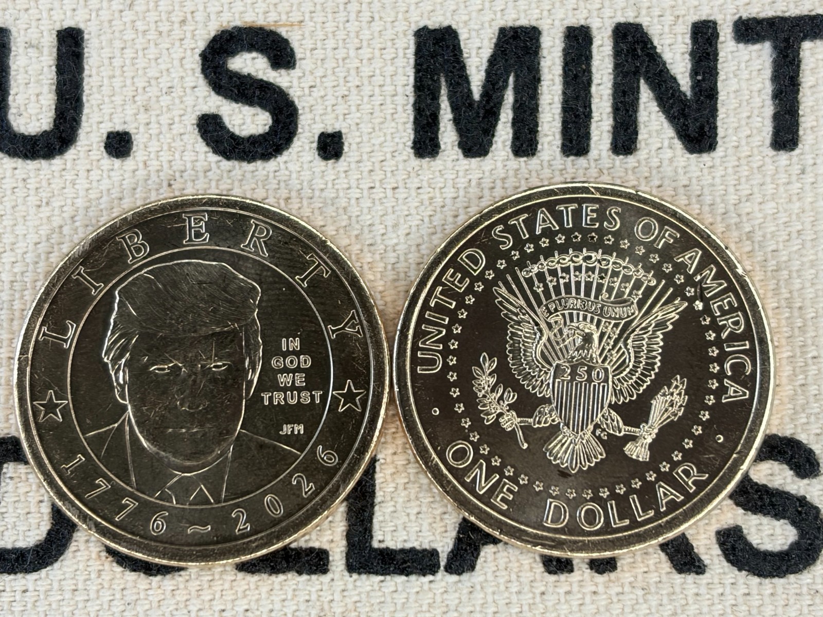 2026 President Trump Semiquincentennial $1 Coin in ~hand ready to ship~ 2026 President Trump Semiquincentennial $1 Coin in ~hand ready to ship~