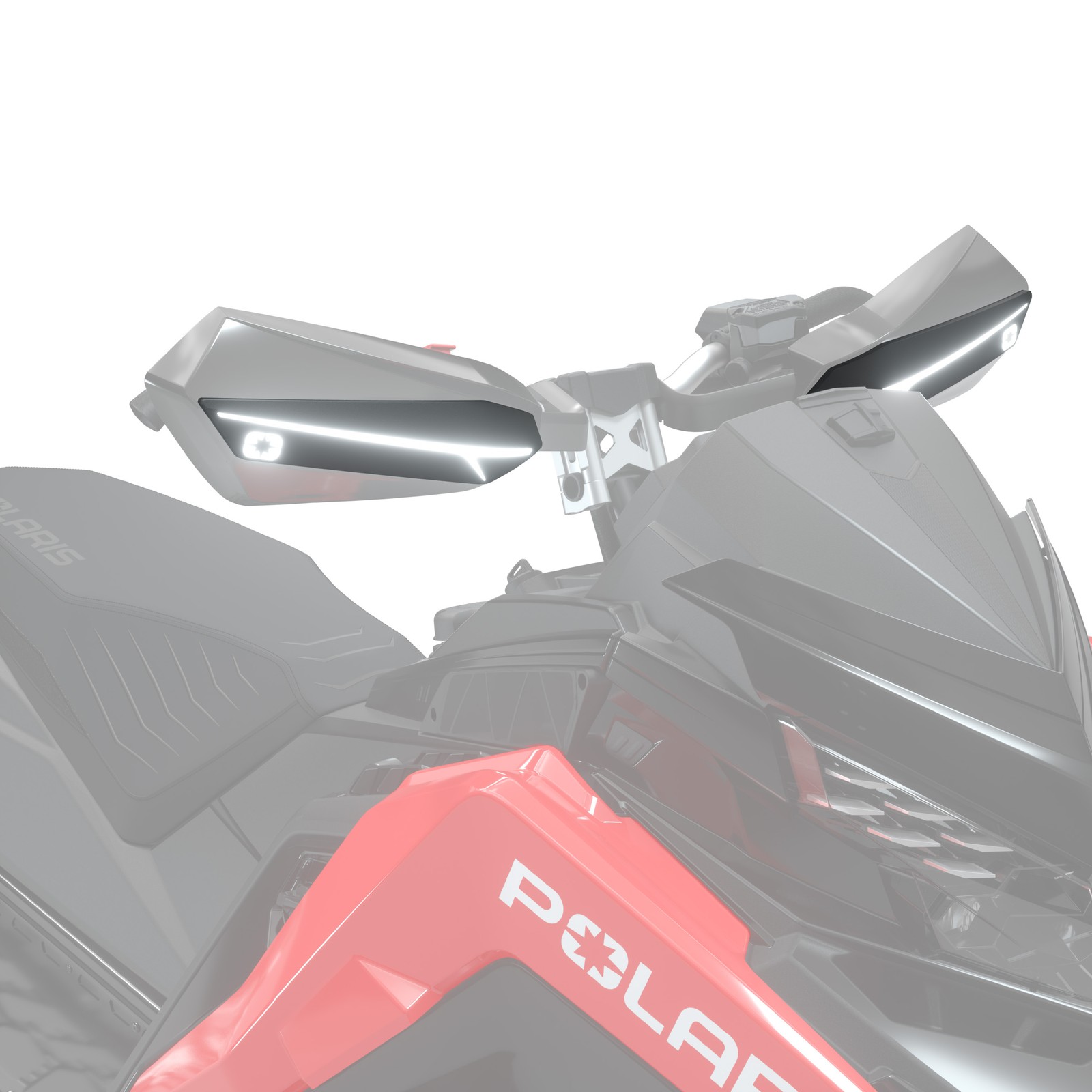 Polaris Defend Handguard Signature Light, for Snowmobile Models - 2890117 Polaris Defend Handguard Signature Light, for Snowmobile Models - 2890117