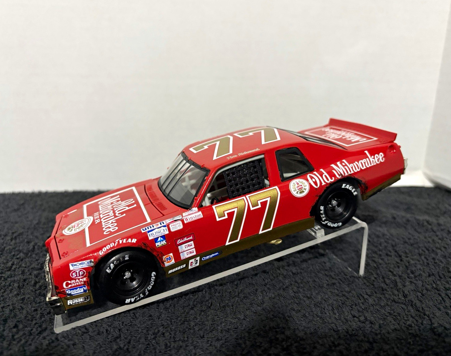 Custom Built Race Worn/Damage Tim Richmond 1/24 Pontiac Ventura NASCAR Diecast Custom Built Race Worn/Damage Tim Richmond 1/24 Pontiac Ventura NASCAR Diecast