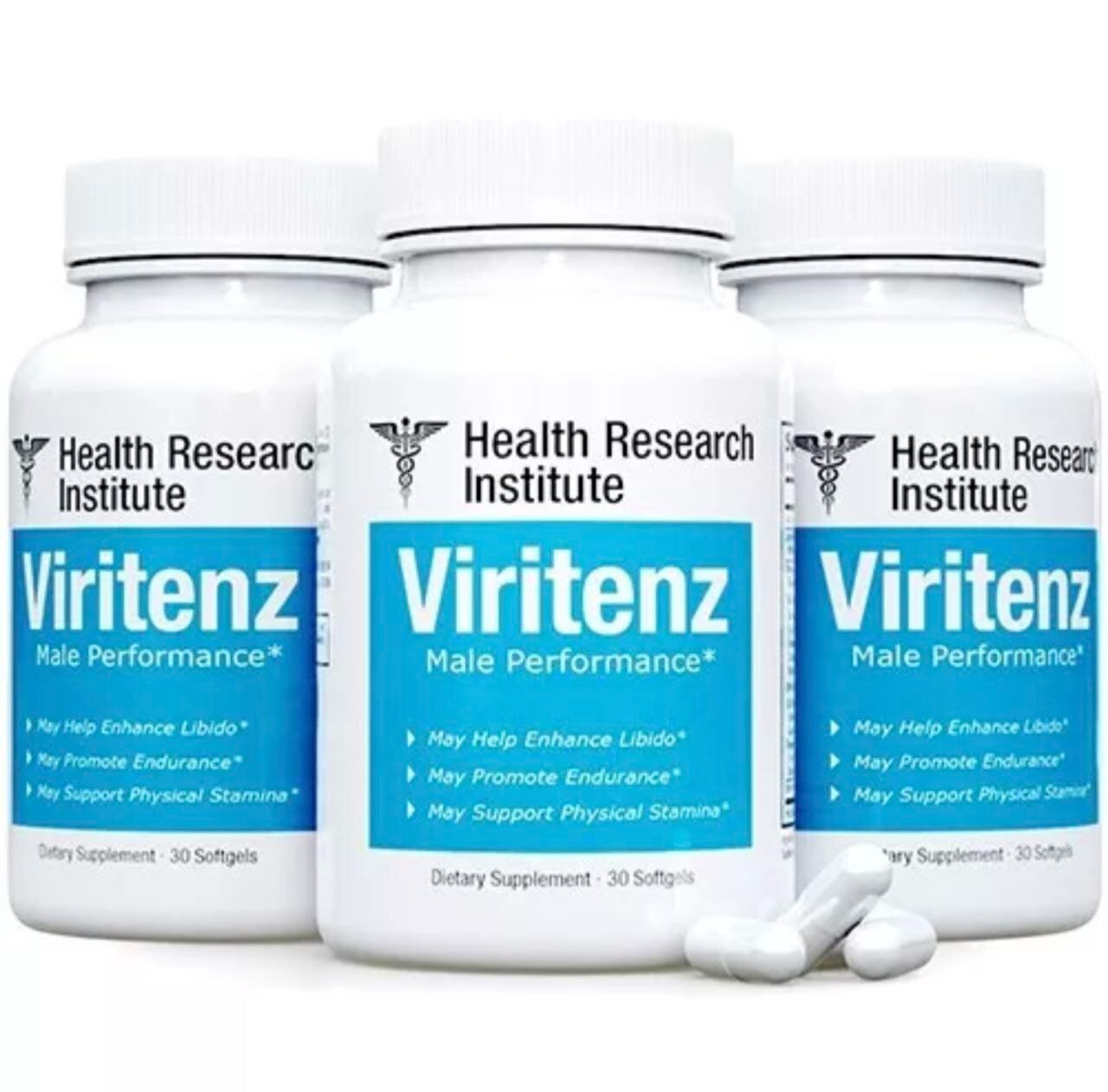 Viritenz - 3 Bottles - 100% Natural - Male performance