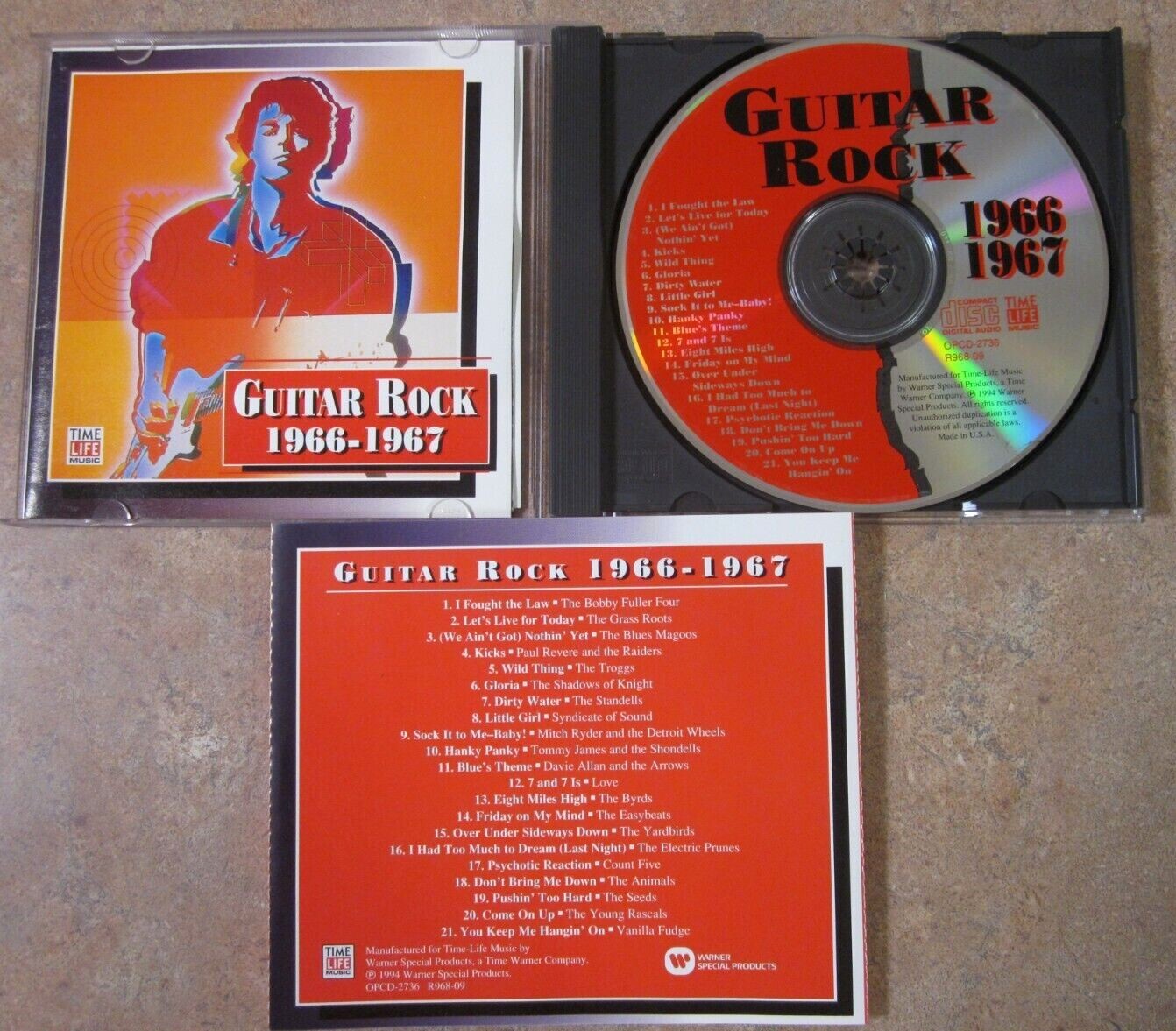 TIME LIFE: GUITAR ROCK 60s 70s 80s - Pick your CD Excellent - Mint Condition