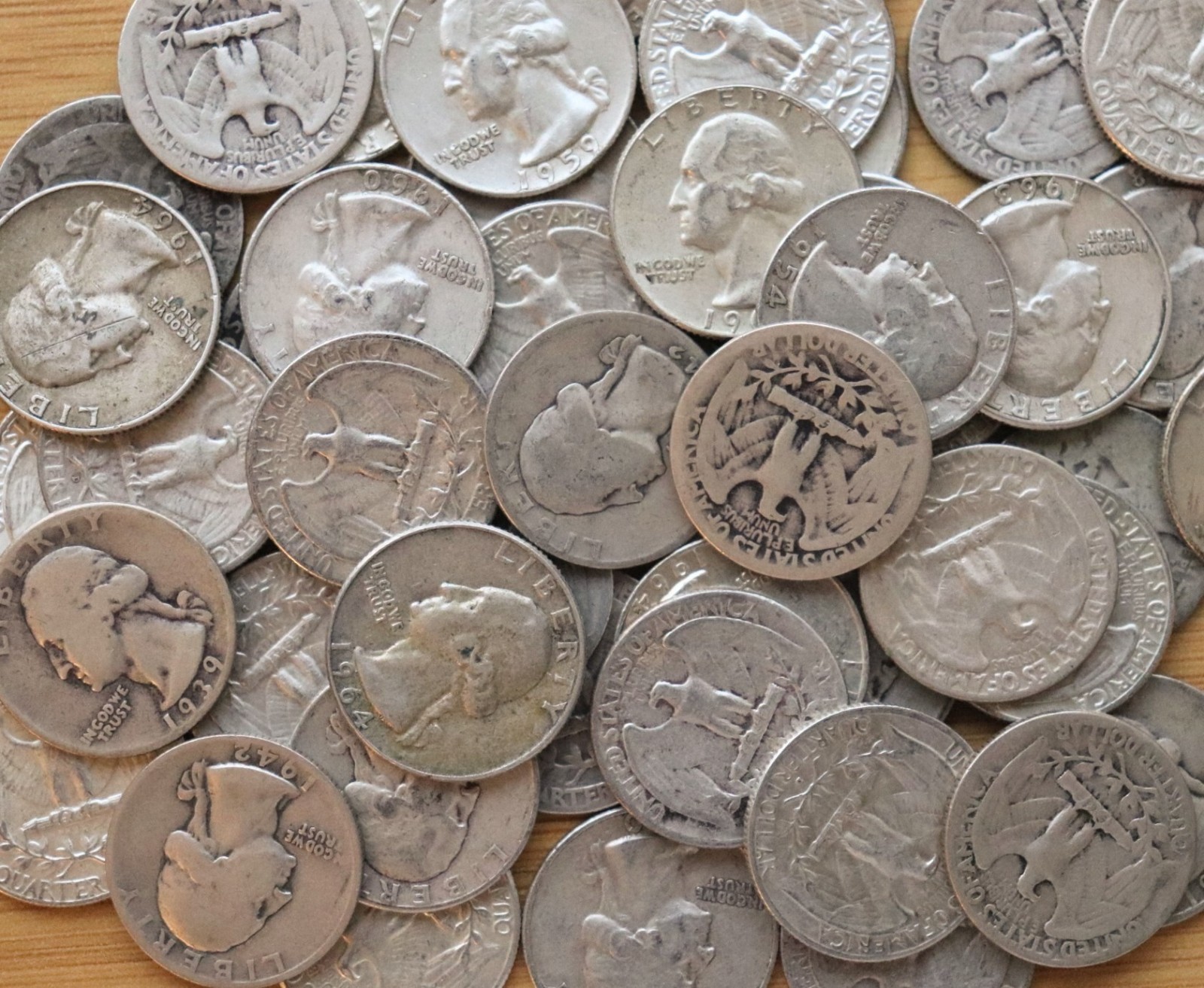 [1] 90% Silver Washington Quarter (1932-1964) - Choose How Many