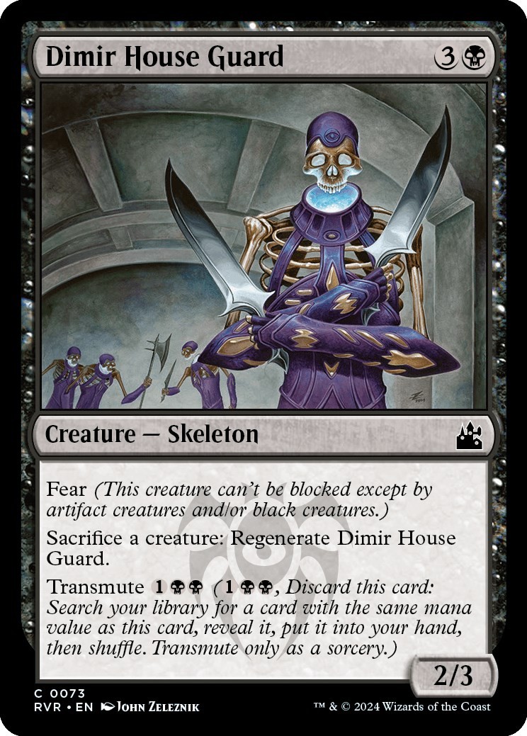 NM - Dimir House Guard RVR - 73 Ravnica Remastered NM - Dimir House Guard RVR - 73 Ravnica Remastered