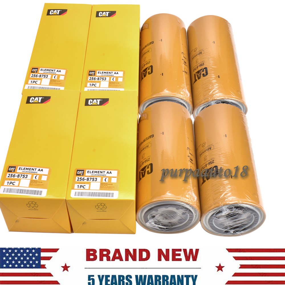 4 FILTER CAT 256-8753 OEM Caterpillar Fuel Water Separator NOS Sealed Filter 4 FILTER CAT 256-8753 OEM Caterpillar Fuel Water Separator NOS Sealed Filter