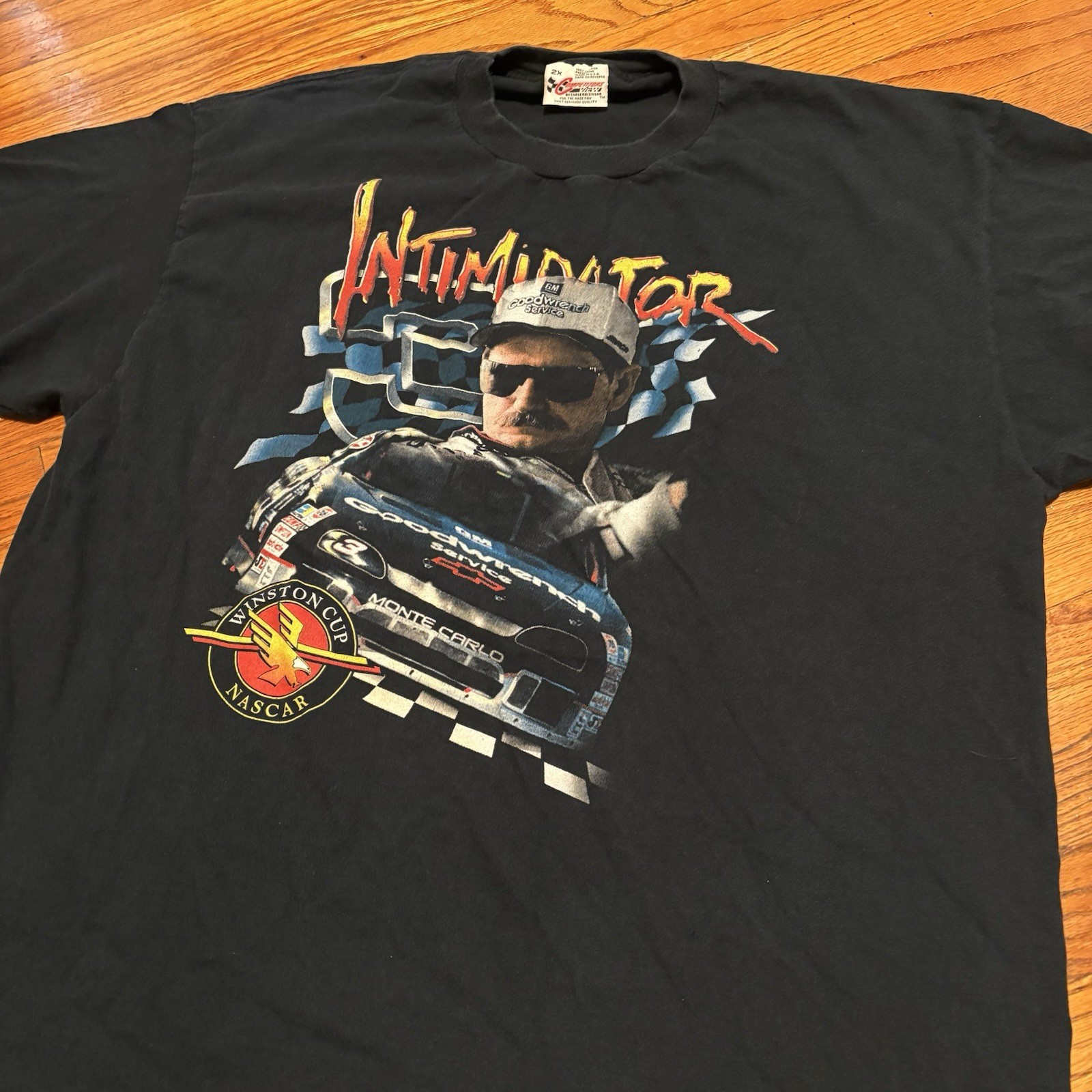 Vintage 1997 Dale Earnhardt Intimidator Tour Winston Cup NASCAR Shirt Size 2XL Vintage 1997 Dale Earnhardt Intimidator Tour Winston Cup NASCAR Shirt Size 2XL