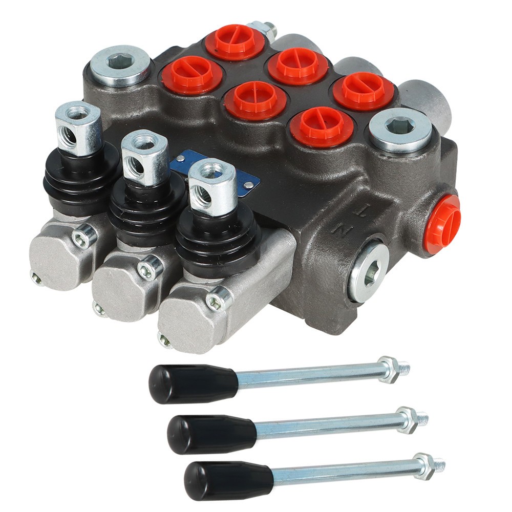 LABLT 3 Spool 13GPM P40 Hydraulic Directional Control Valve Manual Operate
