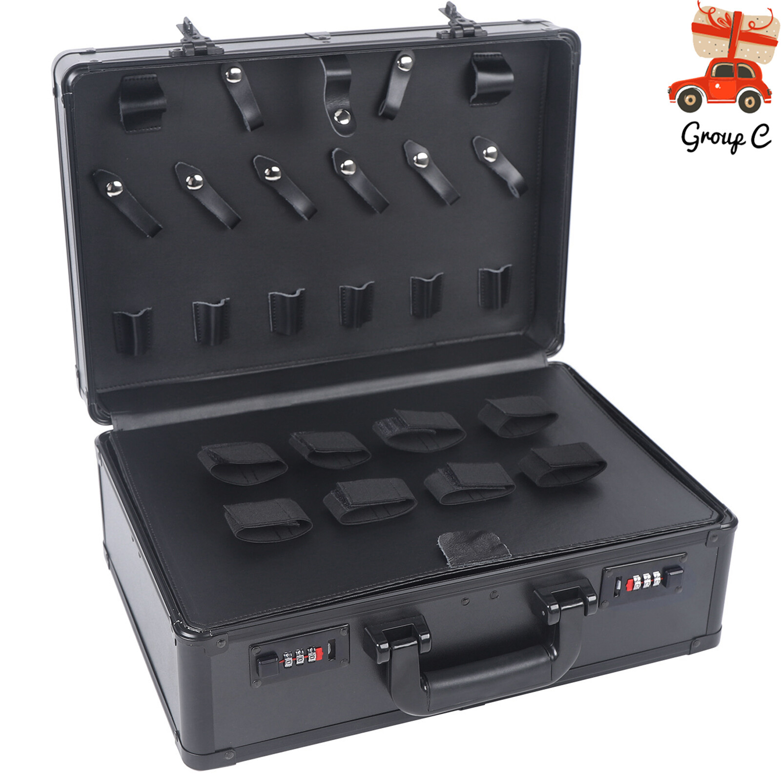 Barber Stylist Carrying Case For Clippers Trimmers Scissors Tool Box Barber Stylist Carrying Case For Clippers Trimmers Scissors Tool Box