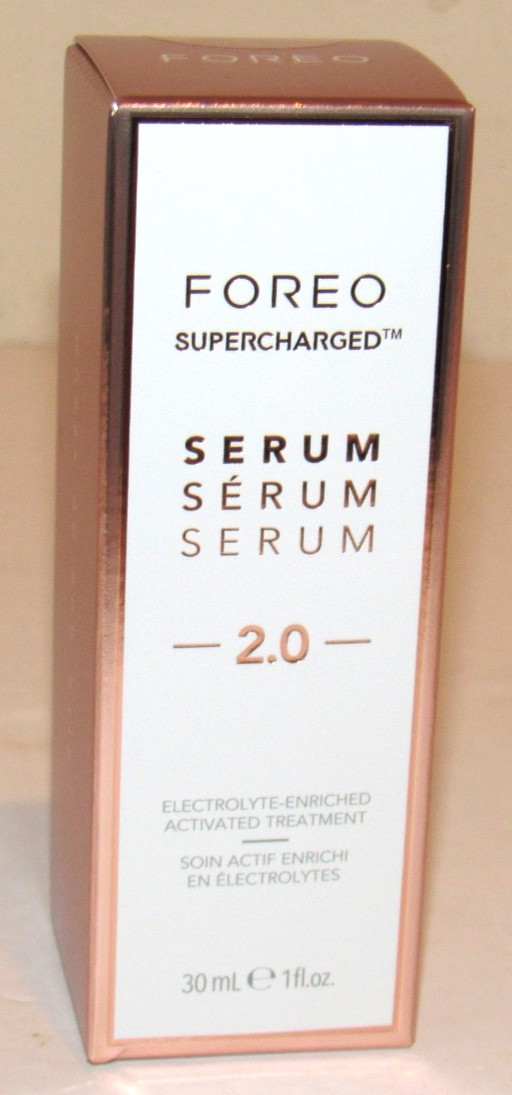 Foreo Supercharged Face Serum 2.0 1 Oz 30 mL Full Size NIB Electrolyte Treatment Foreo Supercharged Face Serum 2.0 1 Oz 30 mL Full Size NIB Electrolyte Treatment