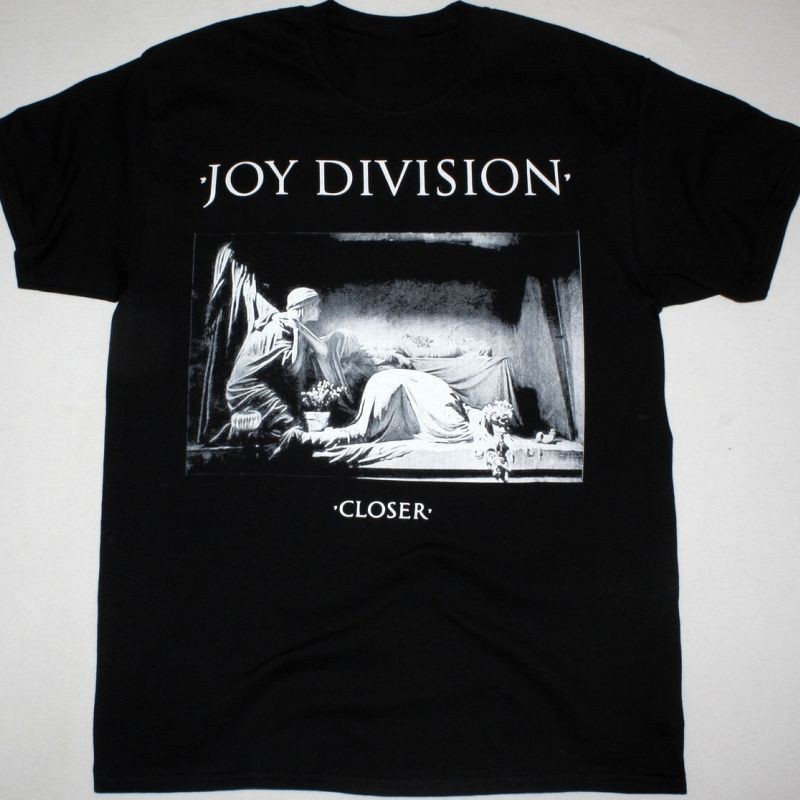 Vtg JOY DIVISION CLOSER Heavy Cotton Black Full Size Unisex Shirt SU12