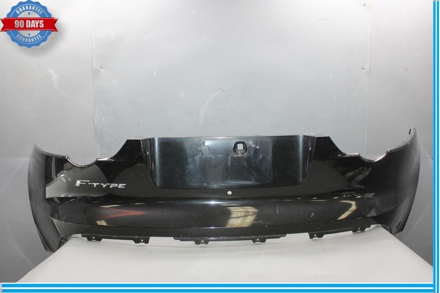 14-17 Jaguar F-Type X152 Rear Bumper Cover Panel Assembly Black Oem