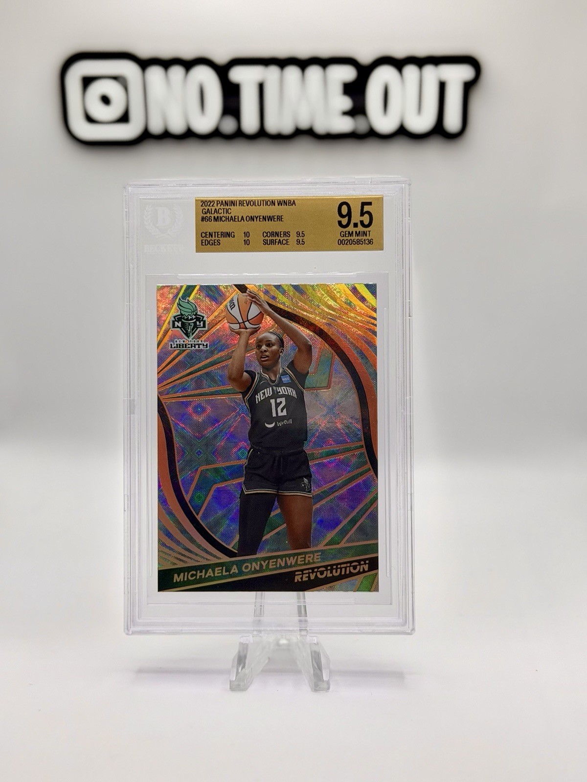 2022 Panini Revolution WNBA Galactic #66 Michaela Onyenwere Liberty BGS 9.5 SSP