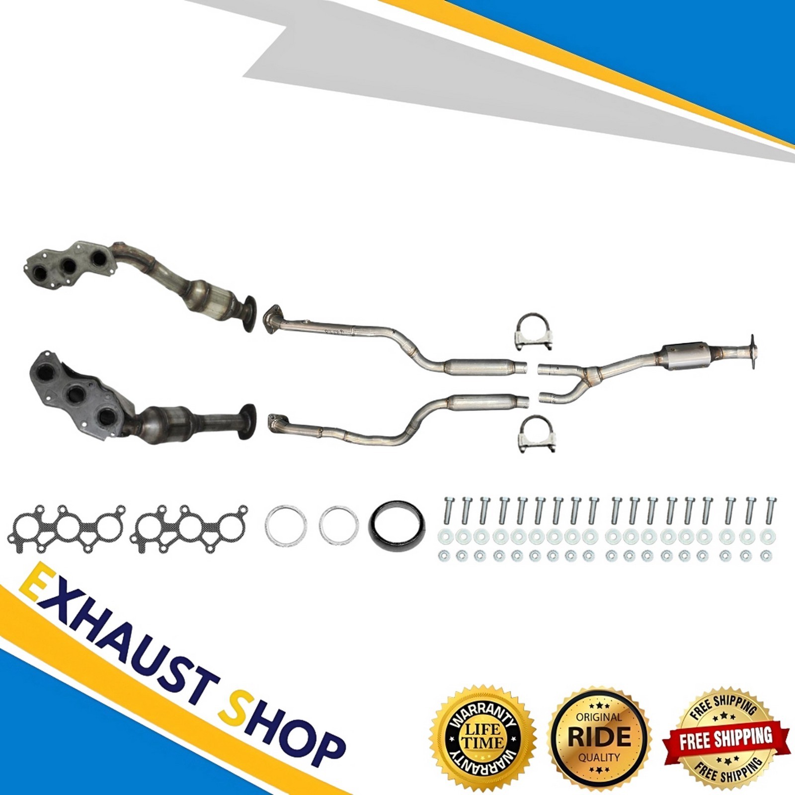 Front + Rear Catalytic Set for 06 07 08 09 10 11 12 Lexus IS250 2.5L V6 AWD  New