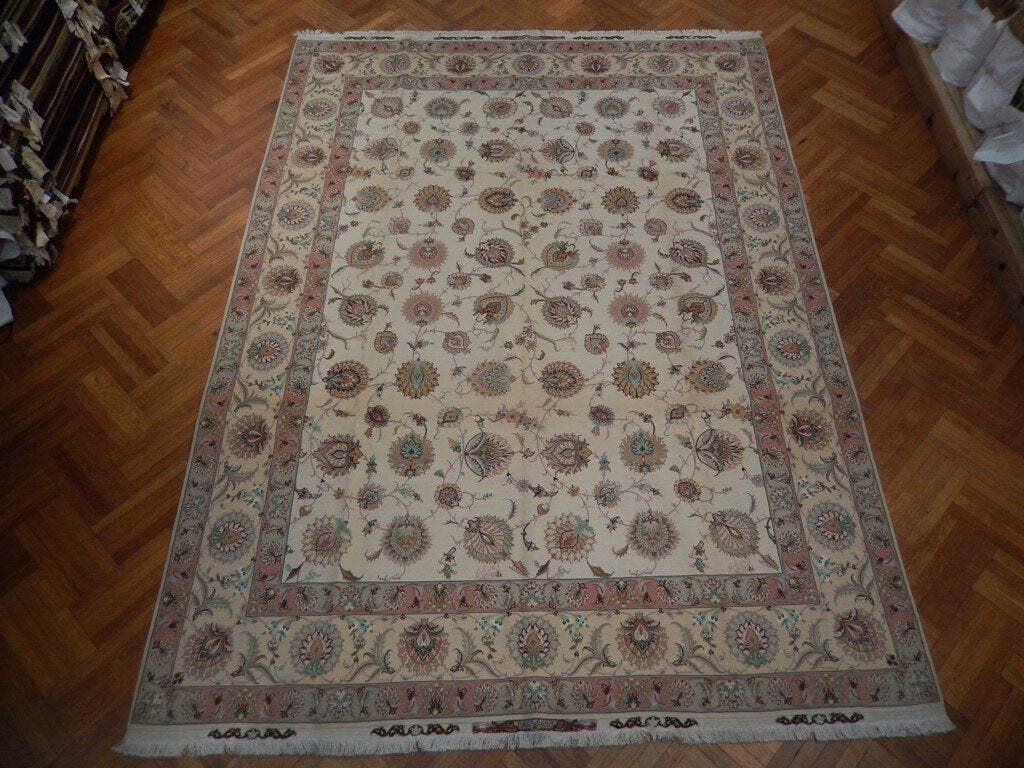 10x13\' Super Fine SIGNED Wool & Silk Perrsian Tabriiz Rug 500 KPSI PIX-21907 10x13\' Super Fine SIGNED Wool & Silk Perrsian Tabriiz Rug 500 KPSI PIX-21907