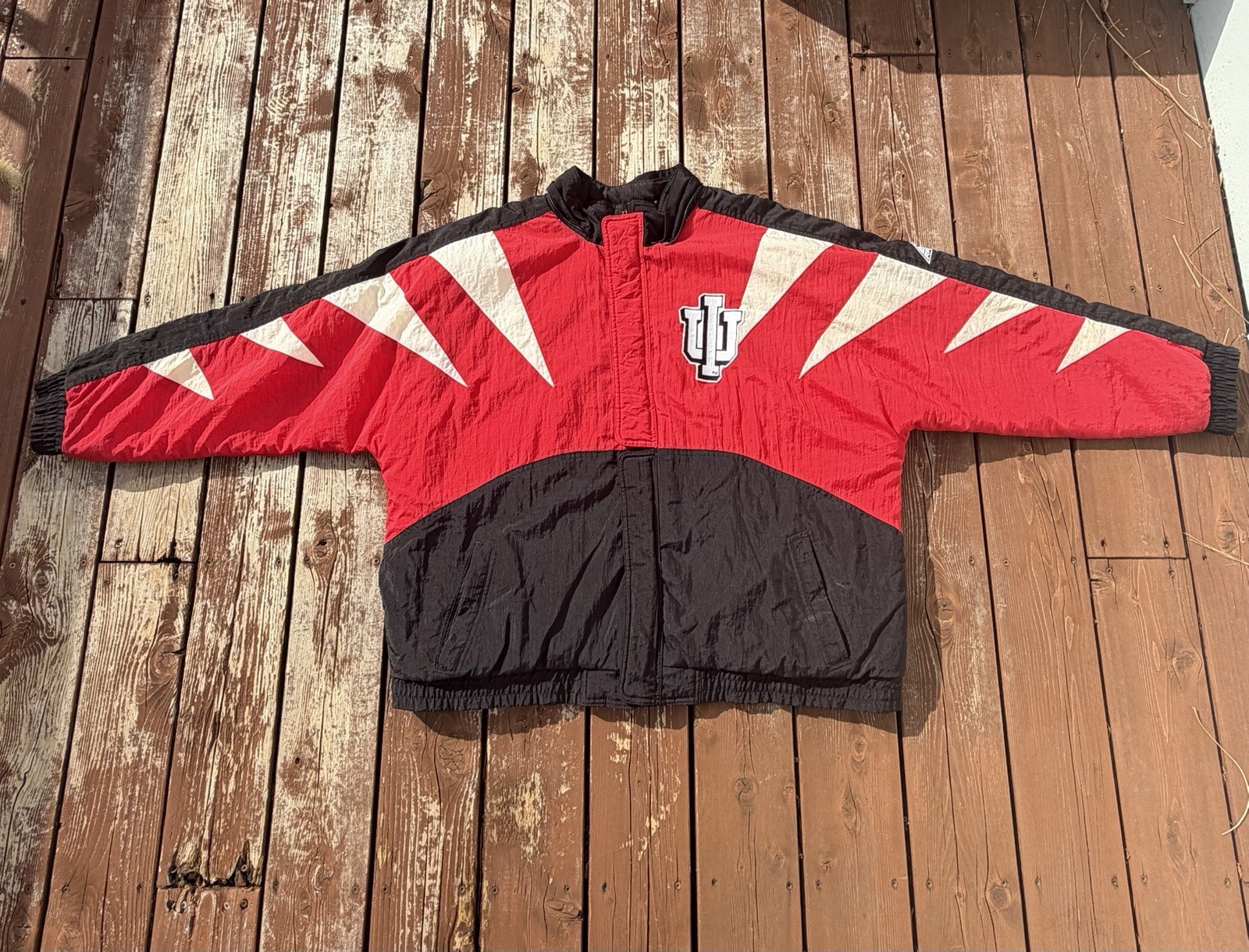 Vintage 90s Indiana Hoosiers Apex One Jacket XL starter pro player IU coat