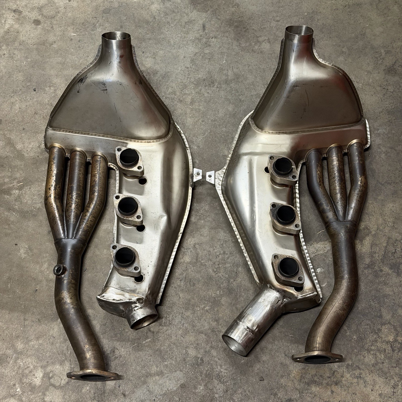 1965-1973 Porsche 911 SSI Heat Exchanger Pair STAINLESS STEEL