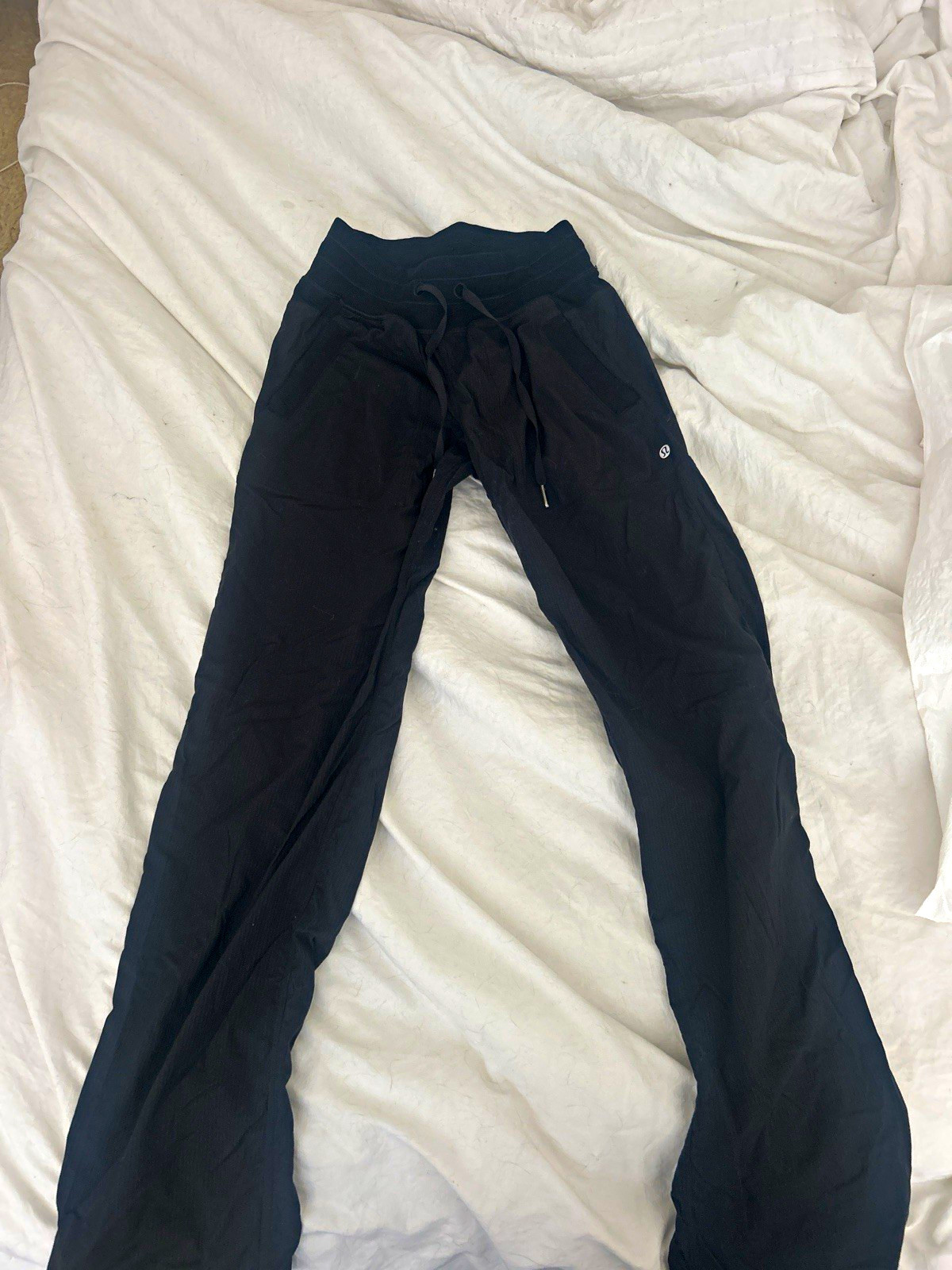 lululemon athletica Women’s Black Jogger Pants Size 2 Drawstring Pockets lululemon athletica Women’s Black Jogger Pants Size 2 Drawstring Pockets
