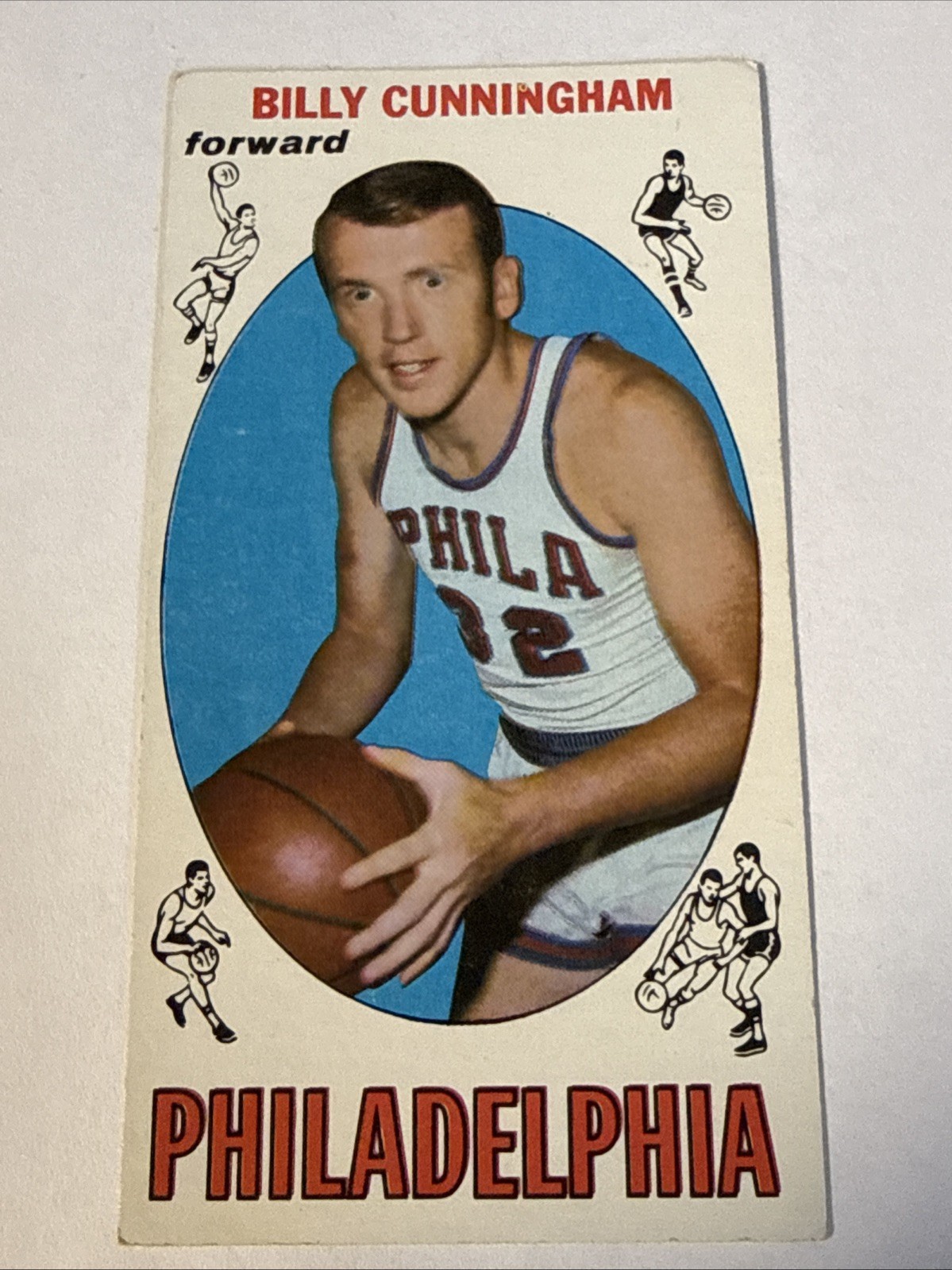 1969-70 Topps - Billy Cunningham #40 ROOKIE HOF VG-EX 1969-70 Topps - Billy Cunningham #40 ROOKIE HOF VG-EX