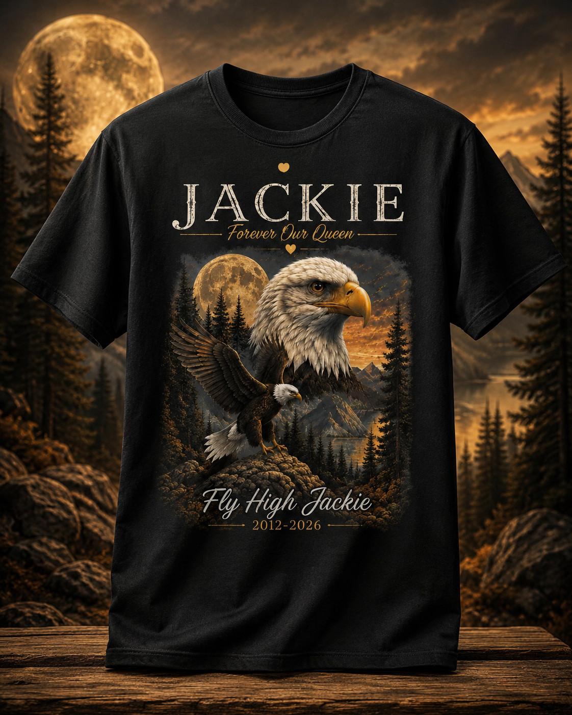 Jackie The Bald Eagle Memorial Shirt