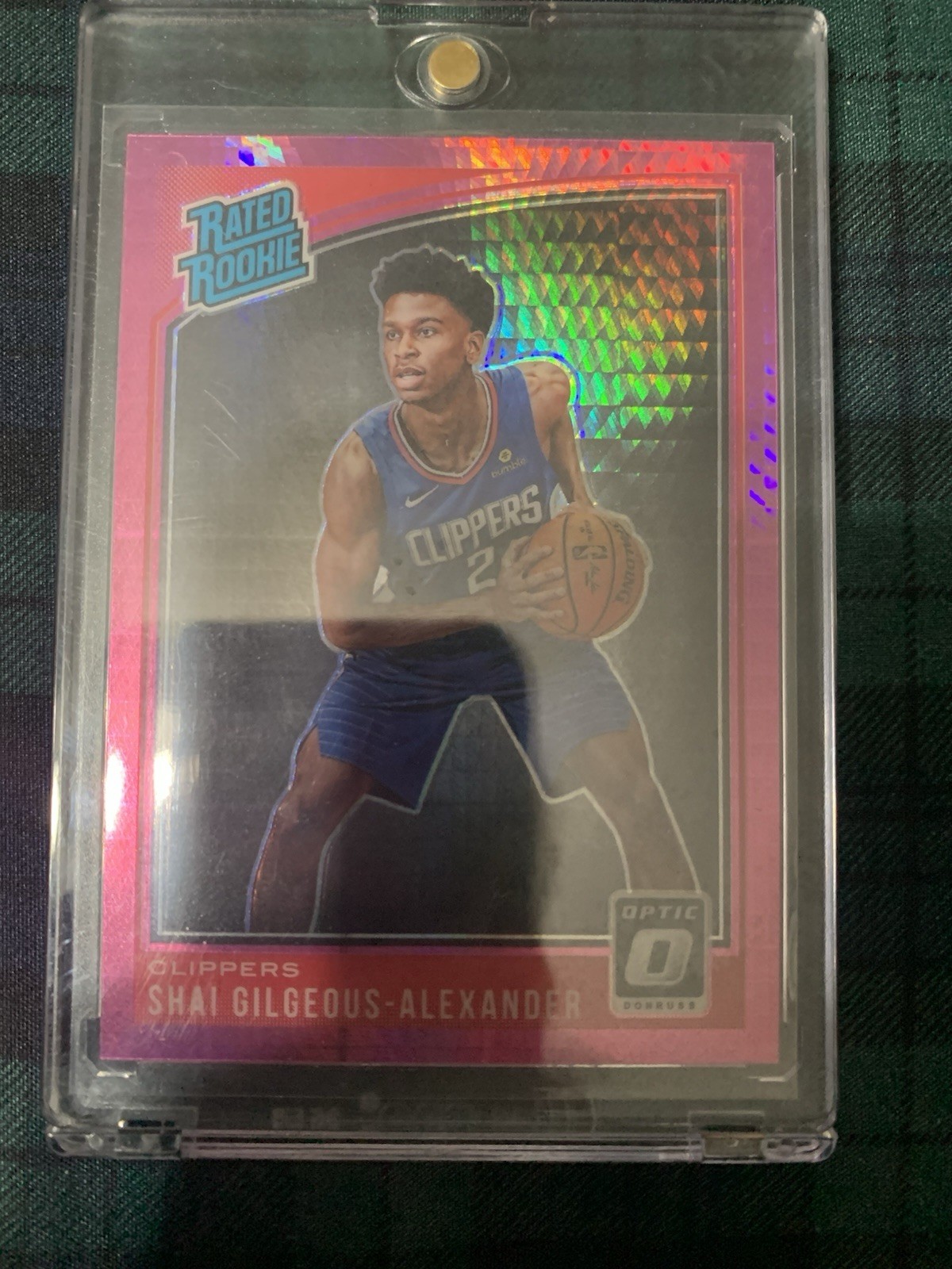 2018-19 Panini Donruss Optic - Rated Rookie SGA #162 Pink Hyper Prizm (RC)