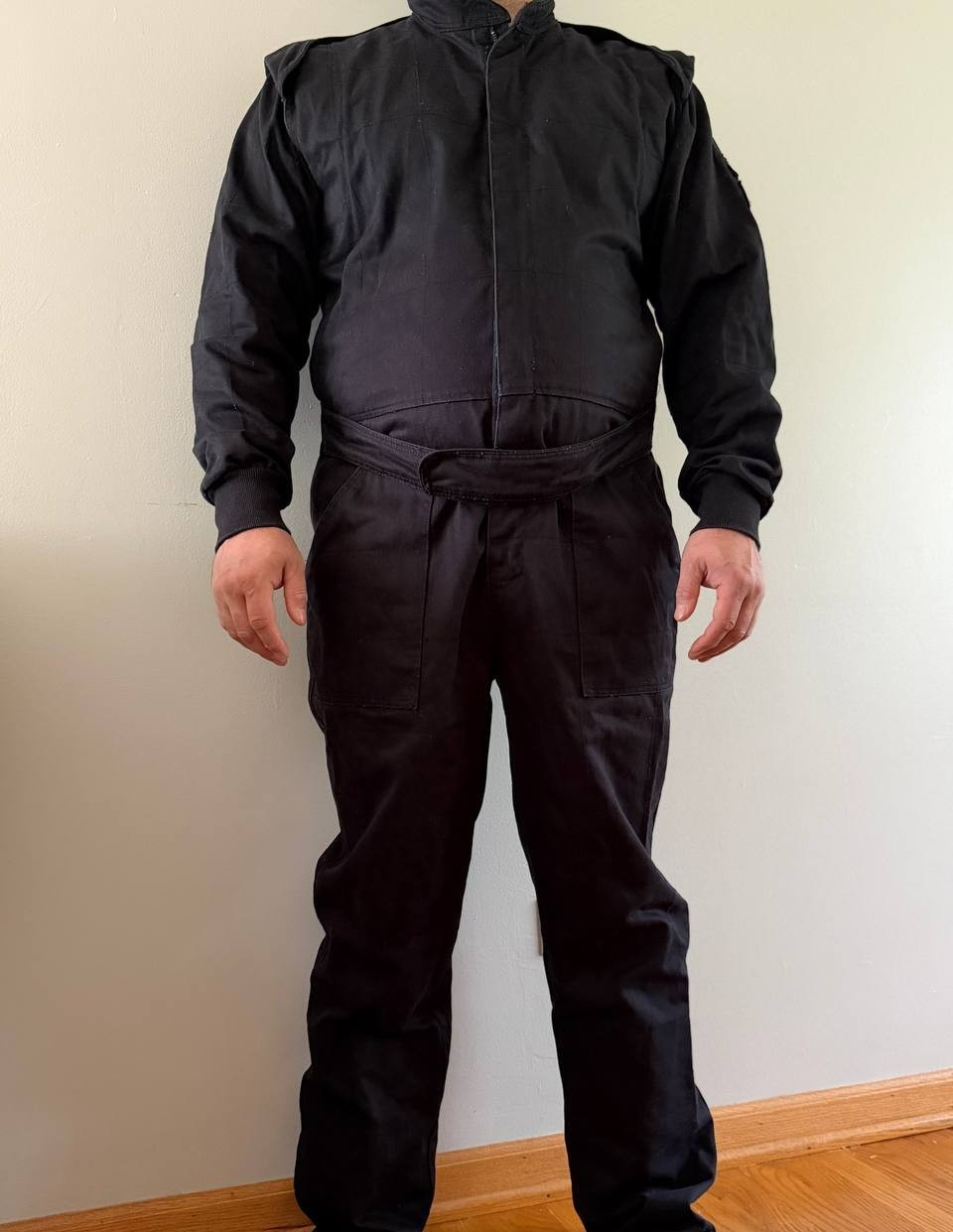 Peak Racing Equipment Auto Racing Suit SFI 3-2A/1 Black Mens Size L Tag XL