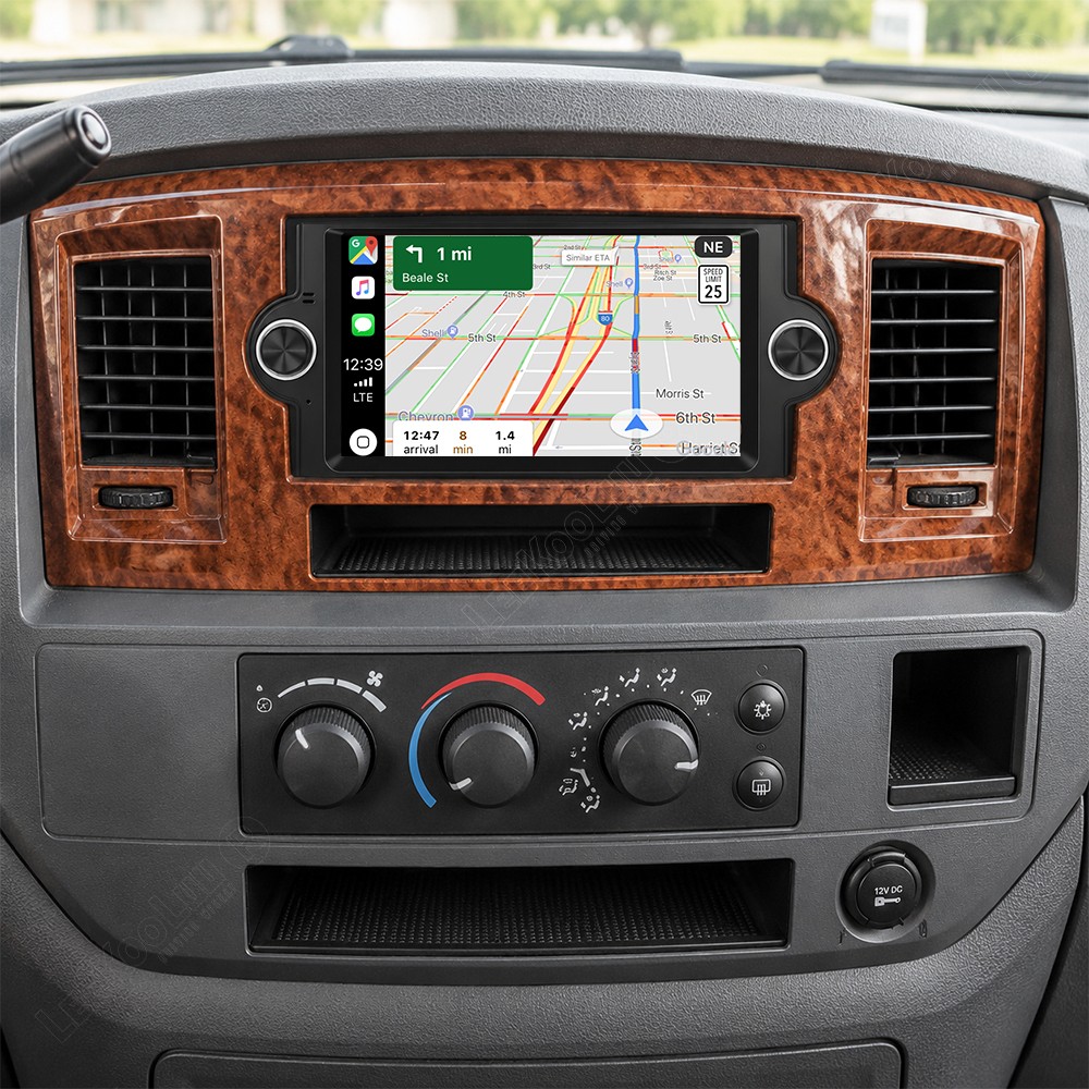 For Dodge RAM 1500 2500 3500 2006-2008 Car Stereo Radio CarPlay Android 15 Navi