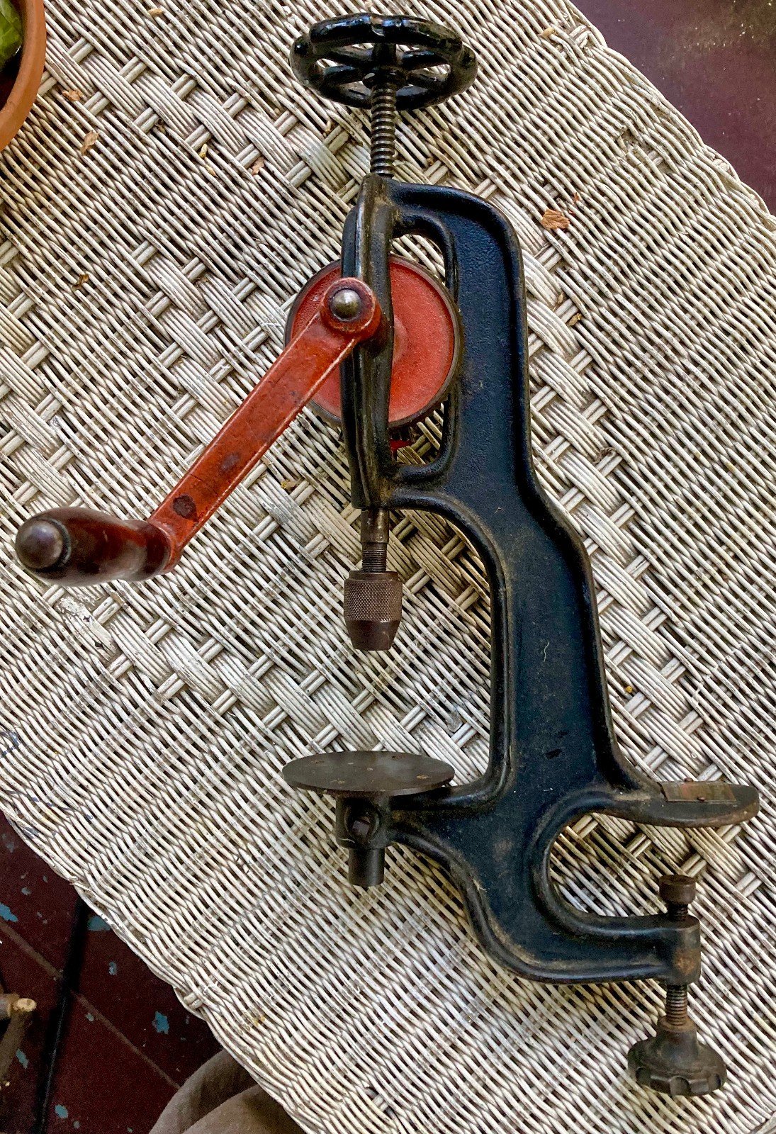Antique Goodell-Pratt Toolsmith Table Mount Drill Press. Antique Goodell-Pratt Toolsmith Table Mount Drill Press.